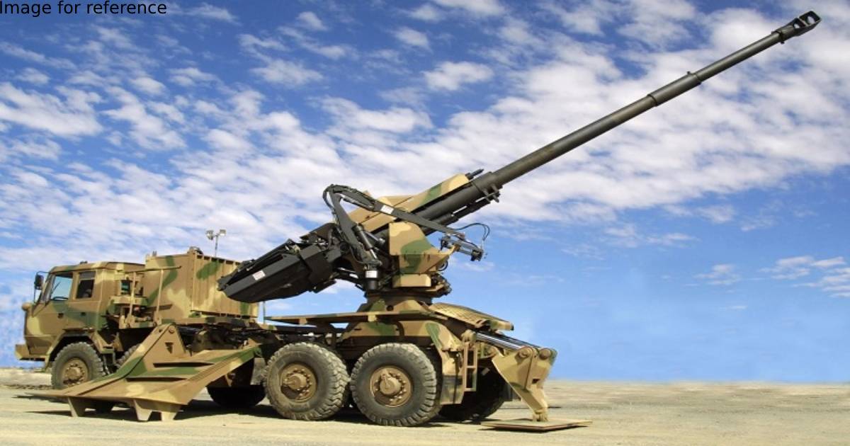 American M-777 gun testing on in Jaisalmer